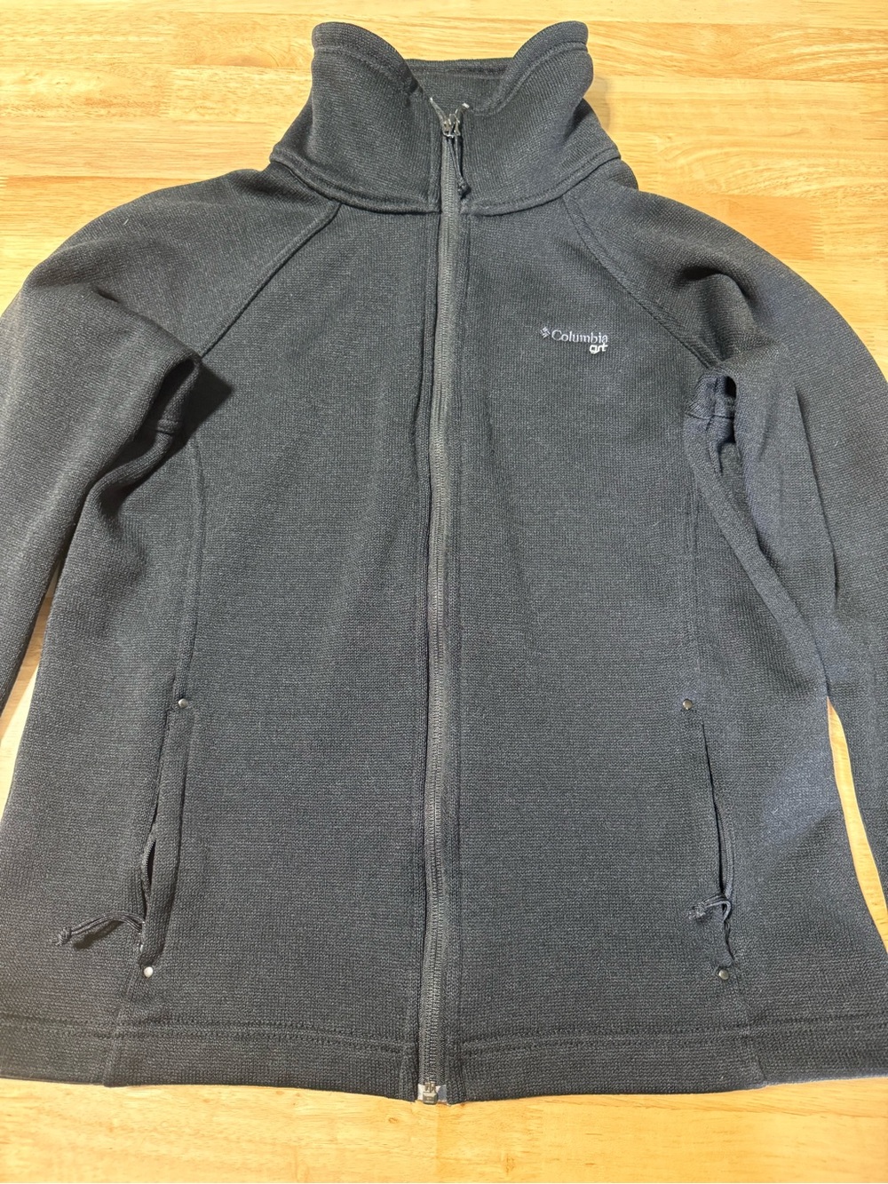 Women’s Columbia GRT Full Zip Jacket Black Fleece Size Large